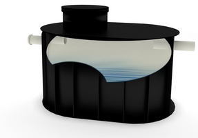 Plastové PP nádrže na úžitkovú vodu nesamonosné oválne